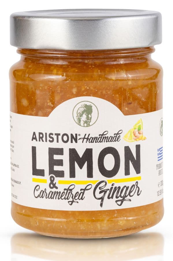Ariston Lemon & Caramelized Ginger 10.58 fl oz (300 gr) Handmade Marmalade Code#378  -