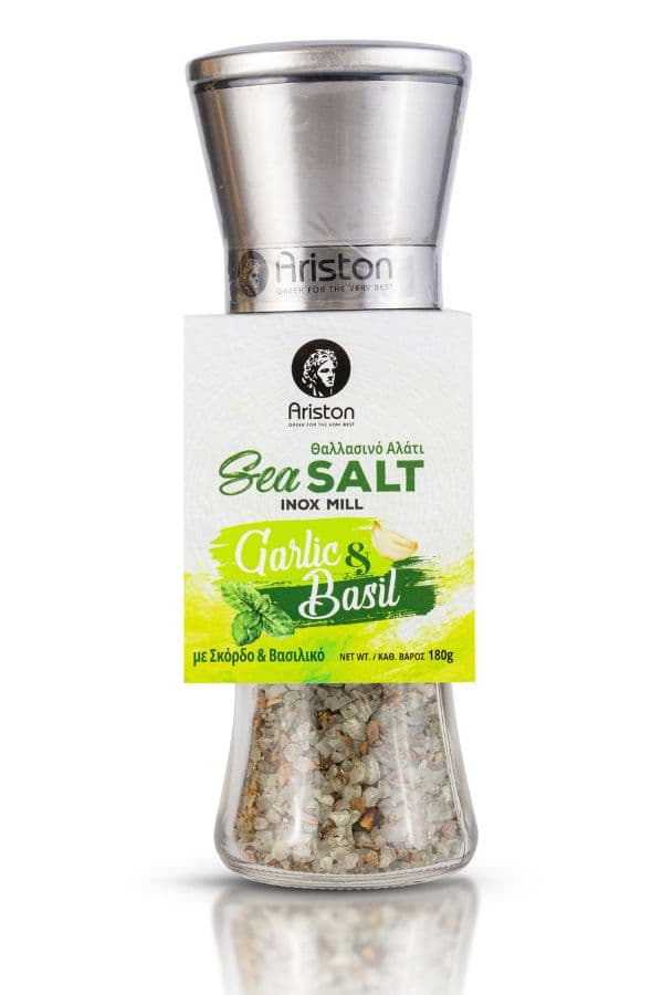 Ariston Sea Salt with Garlic and Basil 6.35 oz Code#338