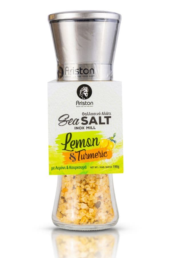 Ariston Sea Salt with Lemon and Turmeric 6.70 oz Code#339